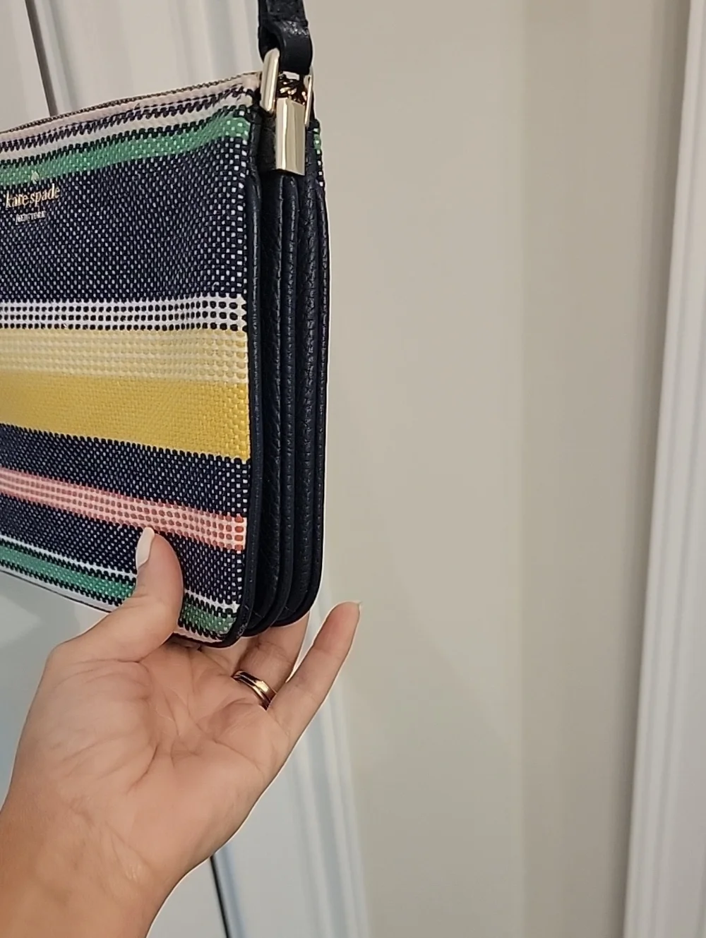 Kate Spade Jackson Boardwalk Stripe Crossbody Bag